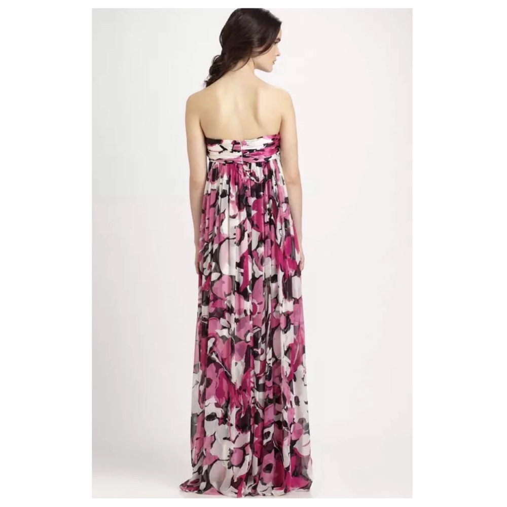 Marc Bower Glamit Strapless Floral Silk Gown - Picture 2 of 12